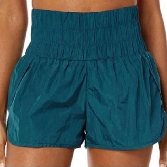 Free People Women’s Teal Shorts High Rise Active Wear Casual Small - Picture 9 of 9